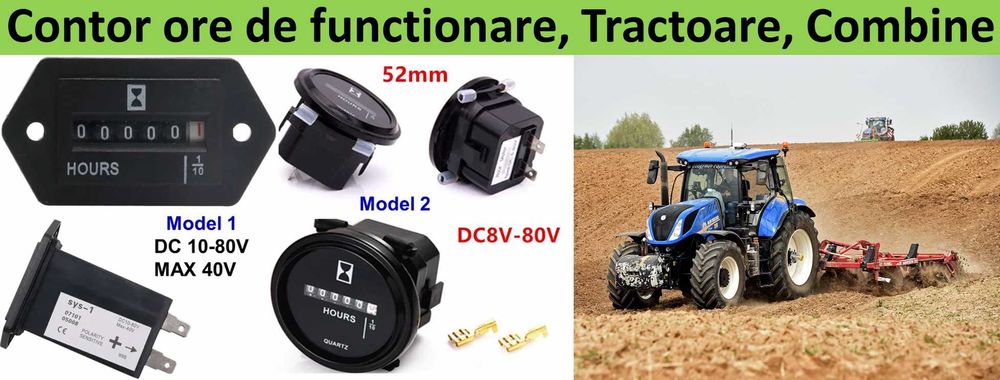 Turometru combine, tractoare 0-9999rot/min. Tahometru. Nou ambalat!