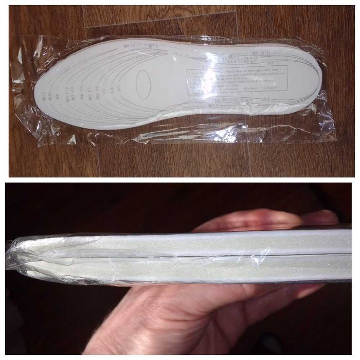 Стельки мягкие, с 35 до 45 разм. Размер можно отрегулировать самому