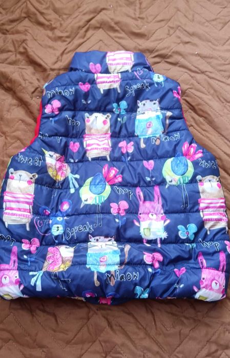 Топъл шушляков елек без ръкави за 4-5 години