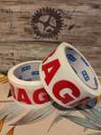 Bandă adeziva Fragile x 2 buc , alba, silentioasa, 48 mm x 60 m