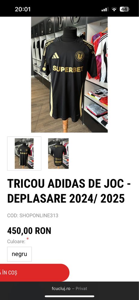 Tricou original U Cluj 2025