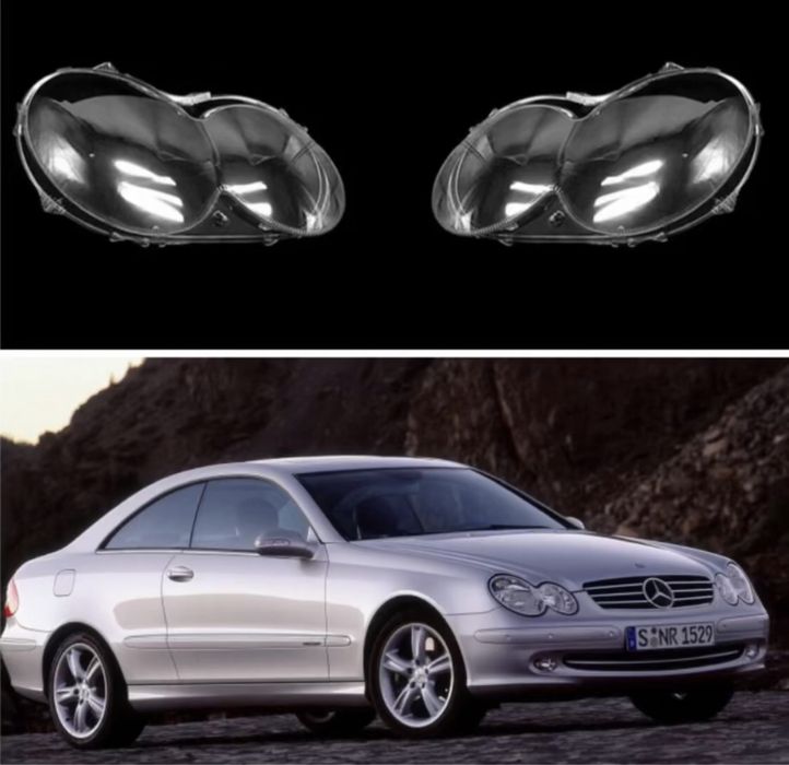 Mercedes benz w209 капак фар стъкло clk капаци фарове крушки в209