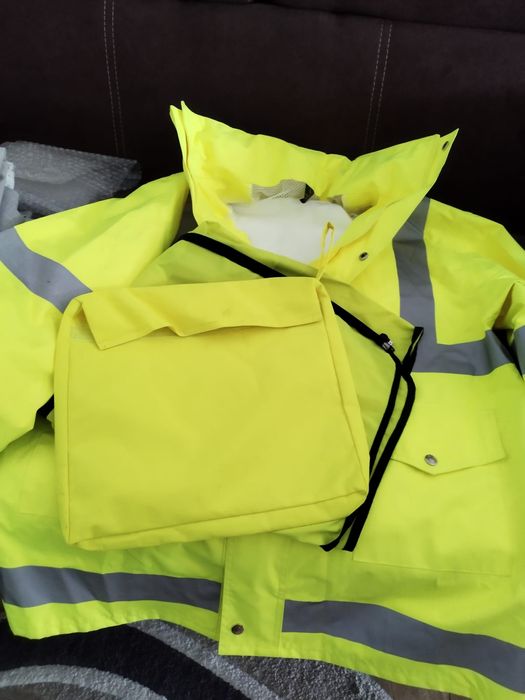 Geaca reflectorizanta cu veste si suport