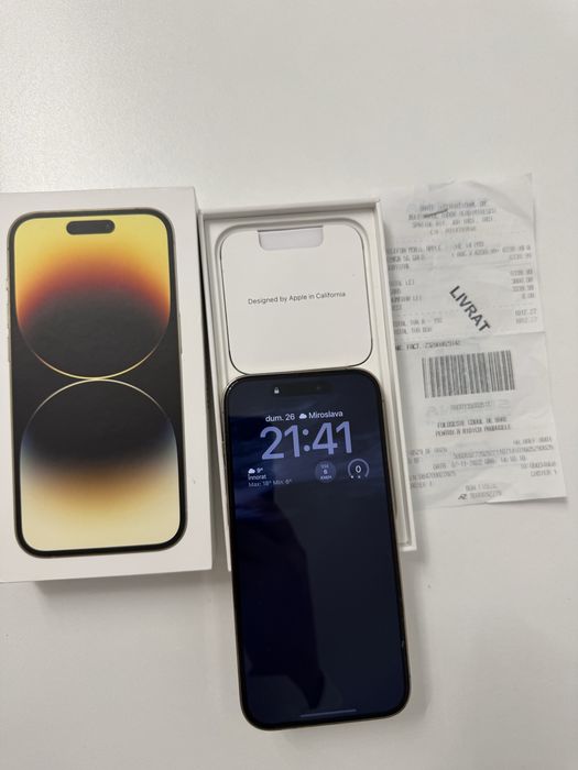 Vand iphone 14 pro gold full box