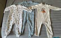 3 pijamale salopetă bebe, mărimea 86