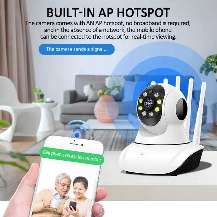 Baby monitor video 5 antena