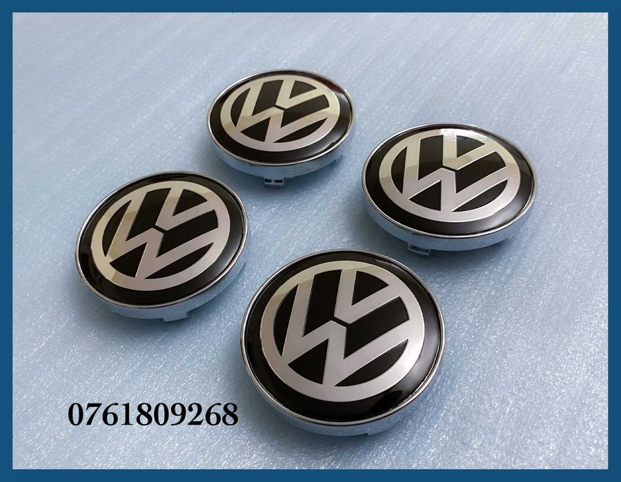 Set 4 capace 60mm jante aliaj AM VW Golf Jetta Passat Tiguan Touran