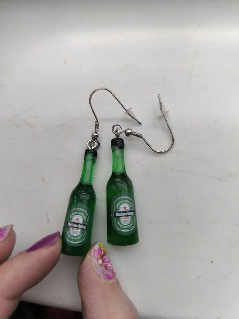 Обеци - Heineken, Black Label и Мини Маус