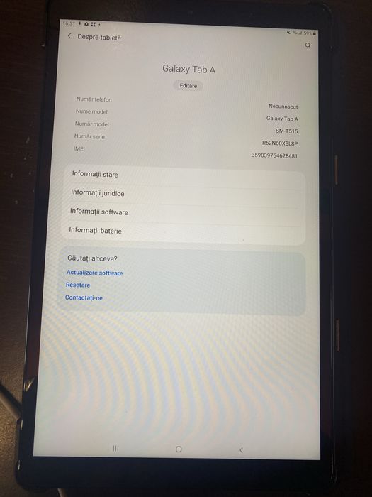 Galaxy Tab A8 model 2020
