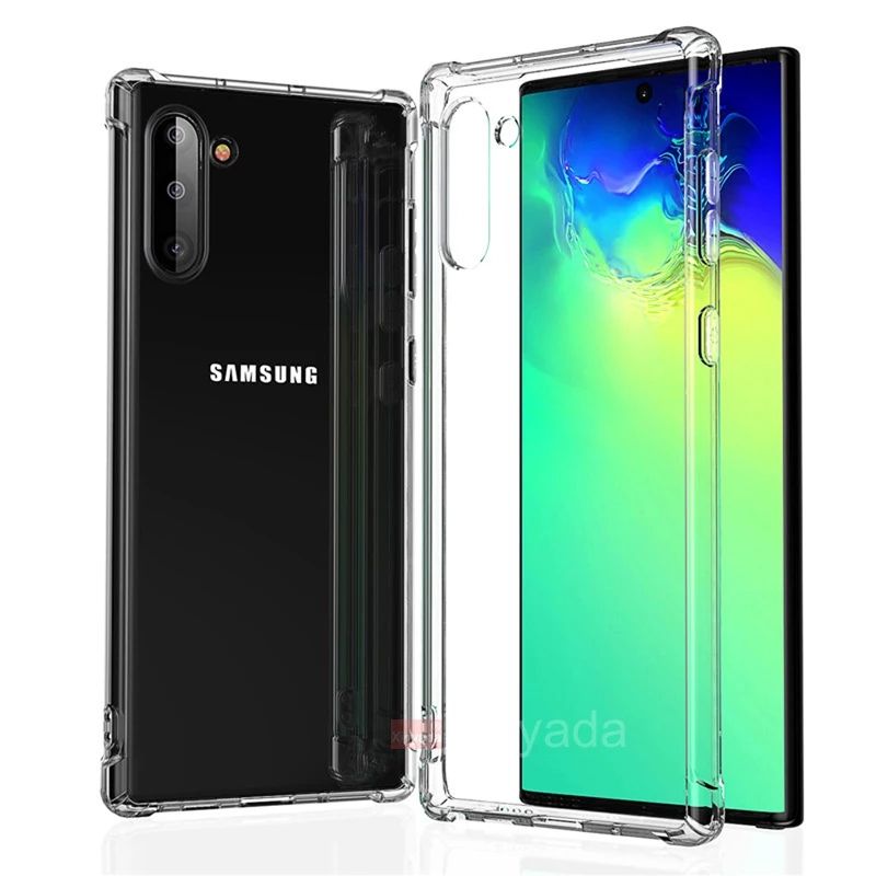 Прозрачен Силиконов Удароустойчив Кейс за Samsung Galaxy Note 10 / 10+