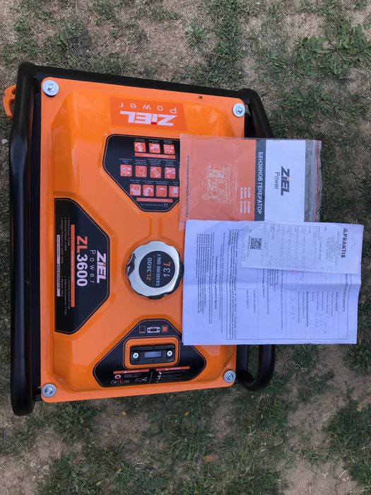 Бензинов Генератор ZIEL Power ZL3600 – 3.5kW / 2.8kW,нов
в гаранция