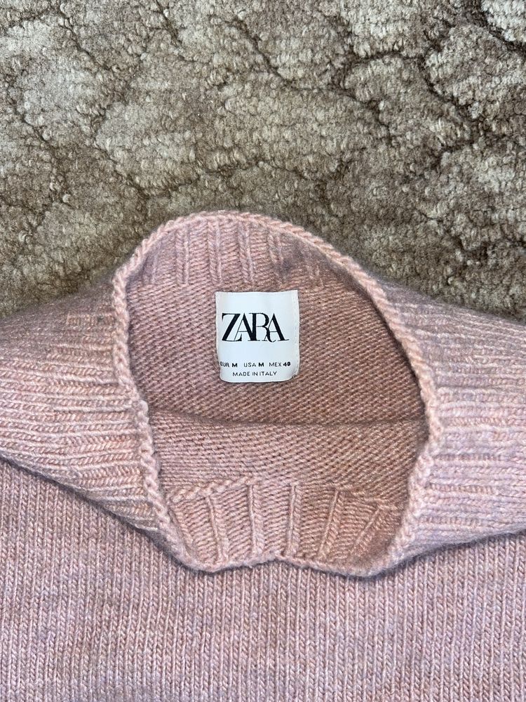 Pulover roz zara