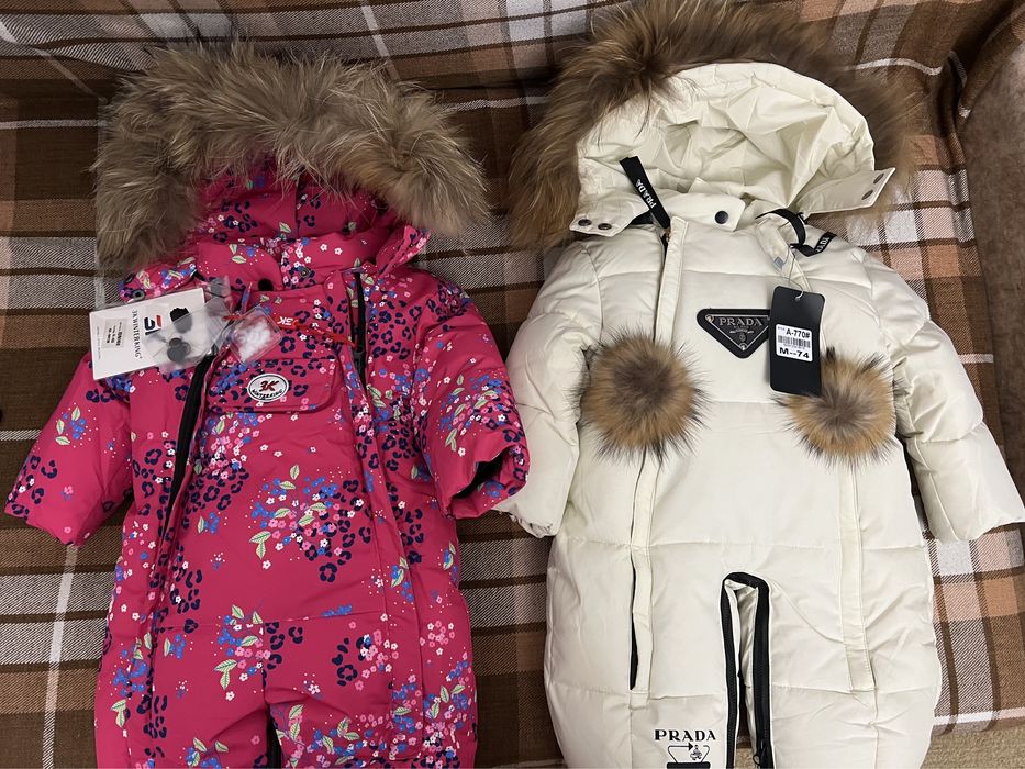 Новые зимние комбинезоны на девочку