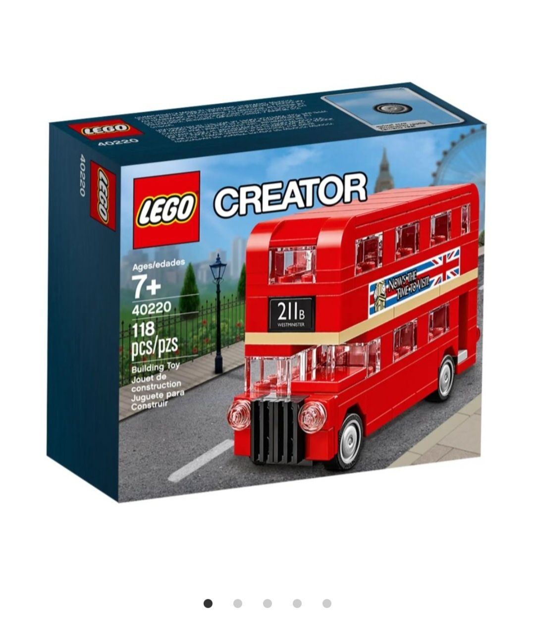 Lego tren de mare viteza si lego autobuz londonez(7+)
