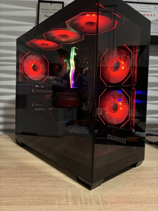 Геймърски компютър Ryzen 3600, RX6600, 16 ram, 512 ssd, 650W, WiFi, BT