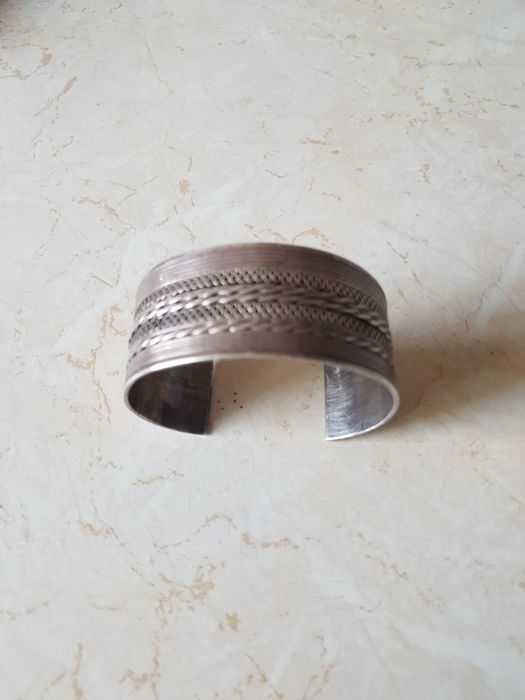 Bratara argint masiv reglabila tribala vintage,stare perfectă