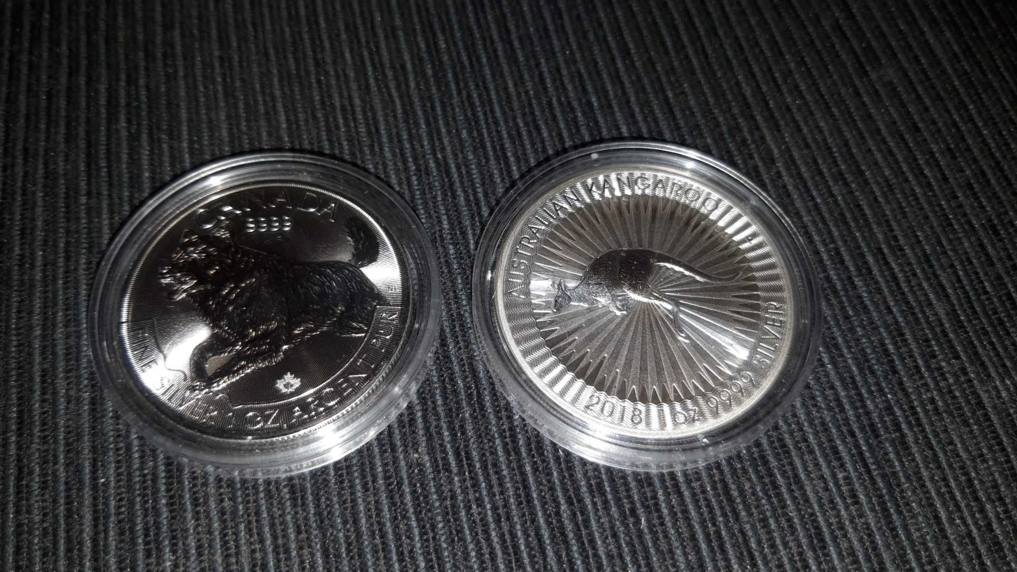 сребърна инвестиционна монета австралийско кенгуру 1 унция