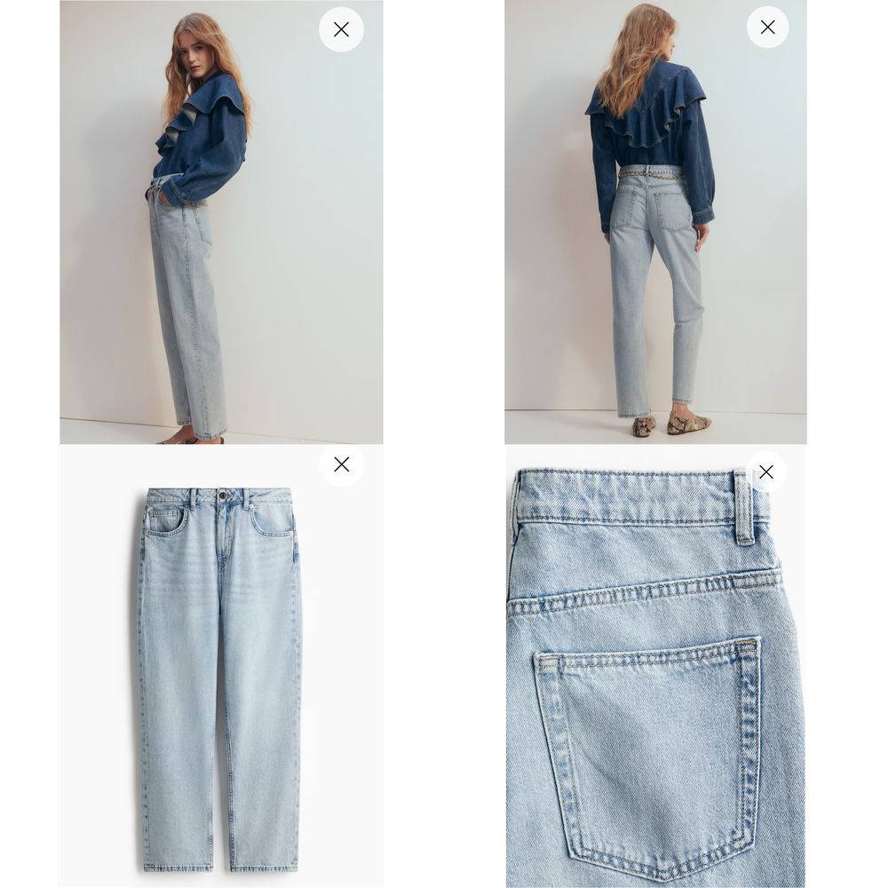 нови H&M панталони дънки джинси бермуди къси гащи