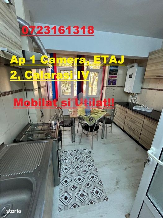 VEZI VIDEO! 1 camera, 40 mp, etaj 2, Mobilat si Utilat, Calarasi IV