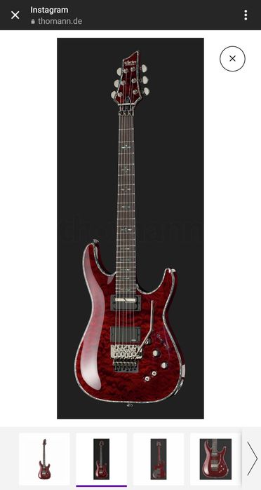 Chitara electrica Schecter Hellreiser C-1 FR S BCH