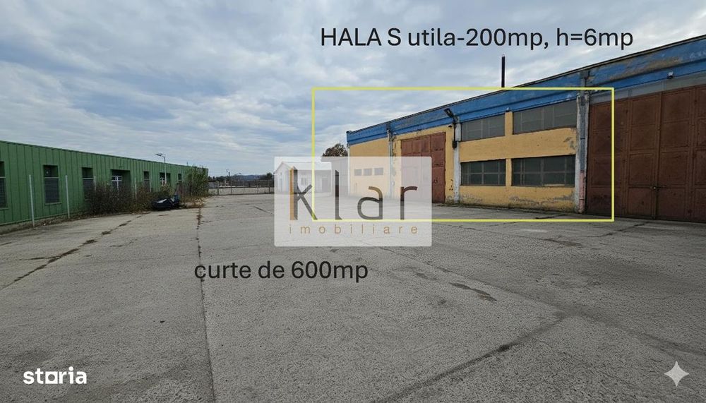 Hala Industriala S-200mp, curte-600mp,Someseni, zona str. Traian Vuia