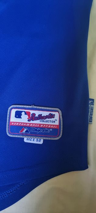 Tricou baseball autentic Jose Bautista Toronto Blue Jays Majestic