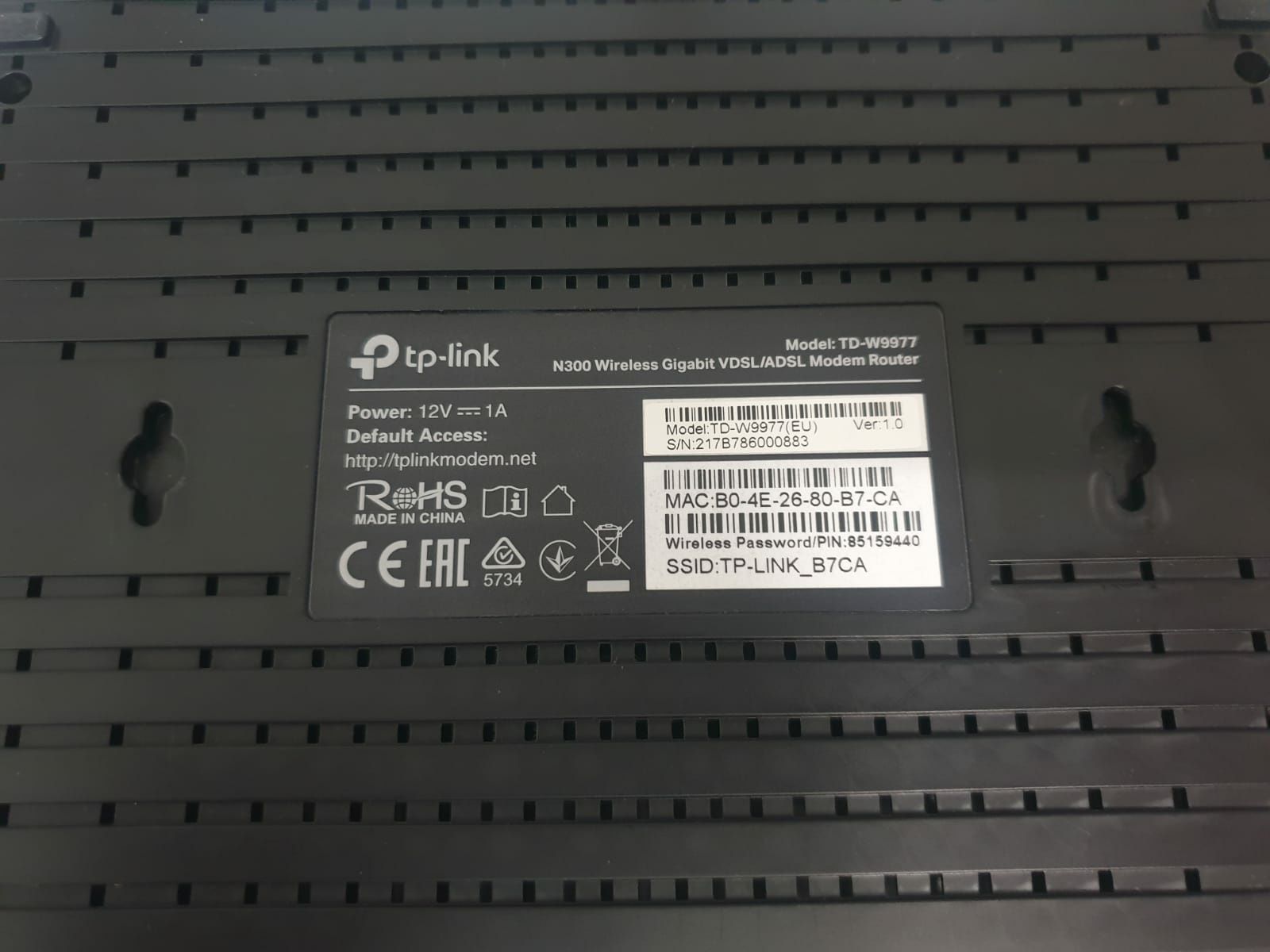 Модем ADSL Tp-link w9977