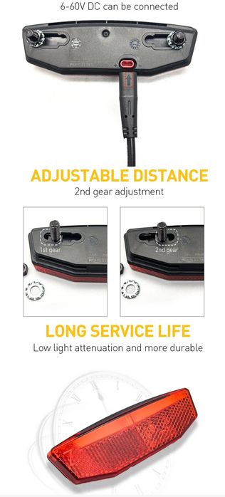 Lumina LED far fata bicicleta electrica 24v - 48v