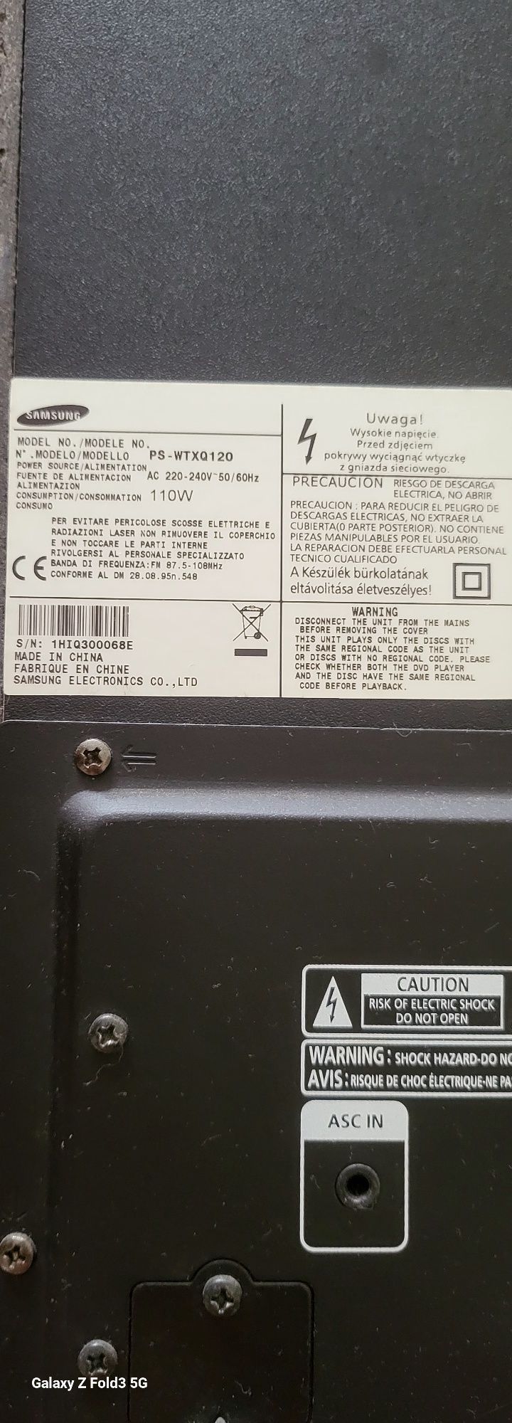 Vând Samsung sourrand 1000w