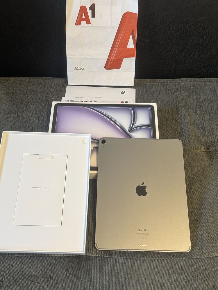 KATO HOB 256GB 13" iPad Air 13 2024 Cellular A1 Гаранция до 2026г Gray