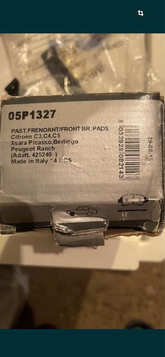 Placute de frana noi citroen!