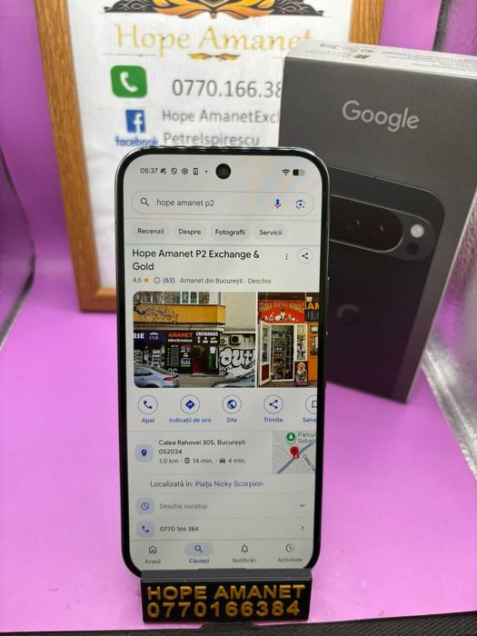 HOPE AMANET P2-Google pixel 10 pro desigilat de proba 128 GB/12 RAM