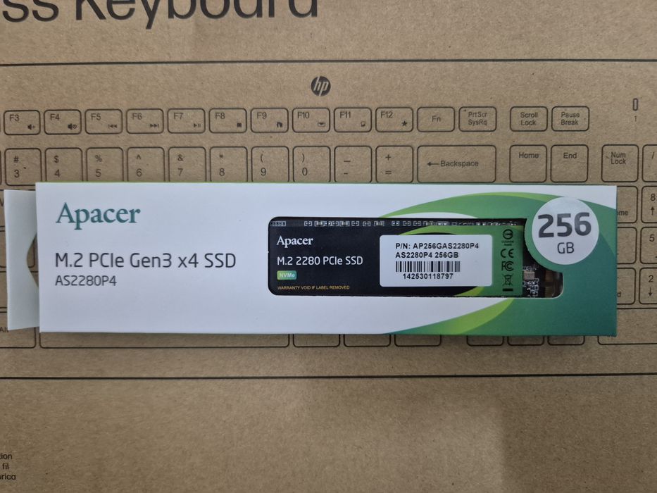 Apacer SSD 256gb  (NVMe) M.2, PCIe 3.0