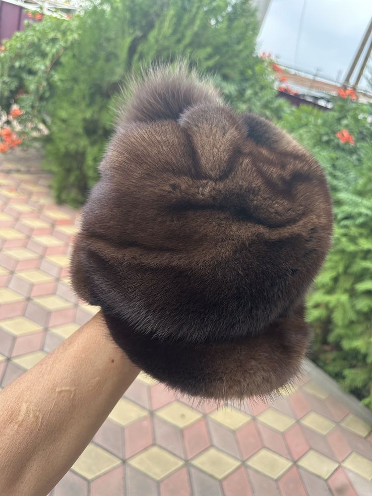 Шапка норковая