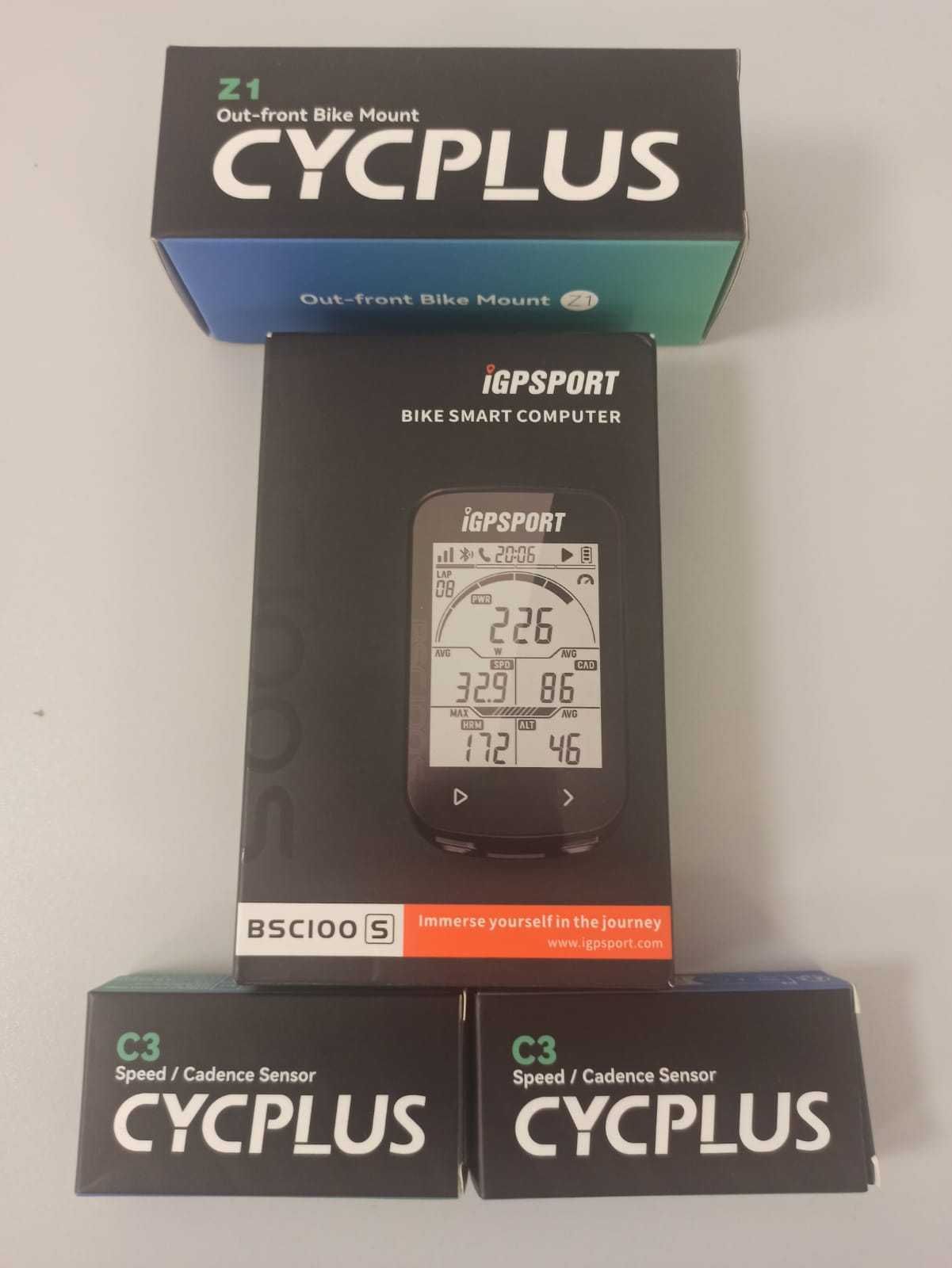 Kit complet Ciclocomputer IGPSport BSC100S cu senzori si suport