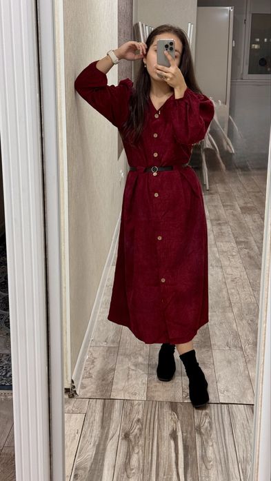 Платье из материала микровелвет