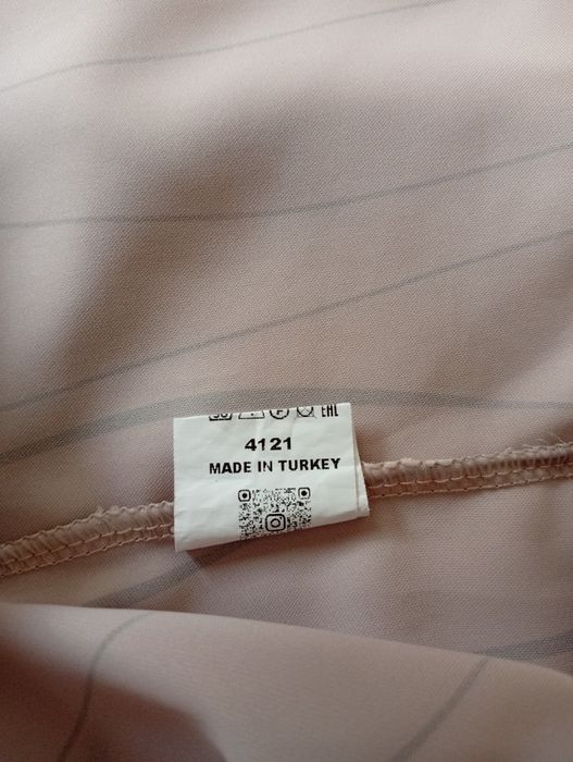 Блузка в бежово и кафяво