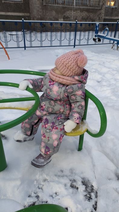 Детский зимний комбинезон, размер 80 см