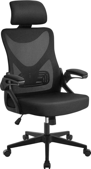Scaun birou ergonomic cu tetieră și brațe rabatabile |S 592717 Black