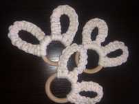 Jucarie bebelus HANDMADE macrame