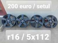 Jante aluminiu r16 / Vw Audi Skoda Seat Mercedes/ 5x112/ ET 35