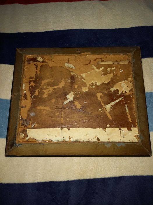 Pictura veche pe mucava