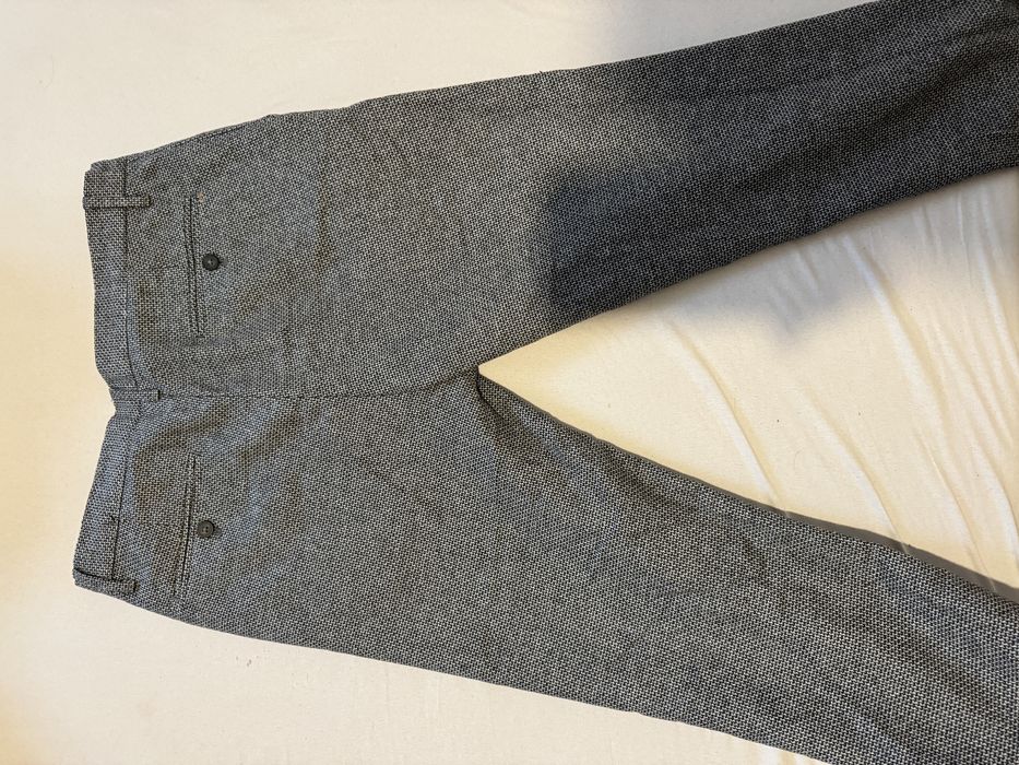 Pantaloni stofa de lana Zara, gri cu picatele 40 M