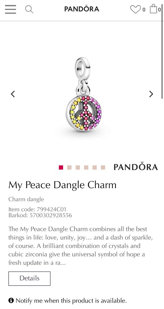Оригинална висулка Pandora