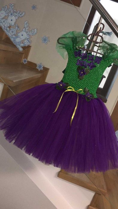 Rochita TUTU Floare Viorea Brandusa Mac Bujor Mac Crin serbare carnava