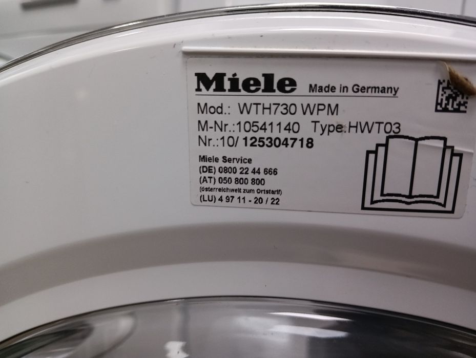 Пералня със сушилня Миеле Miele W1 A+++ 7/4кг WI-FI 2 години гаранция!