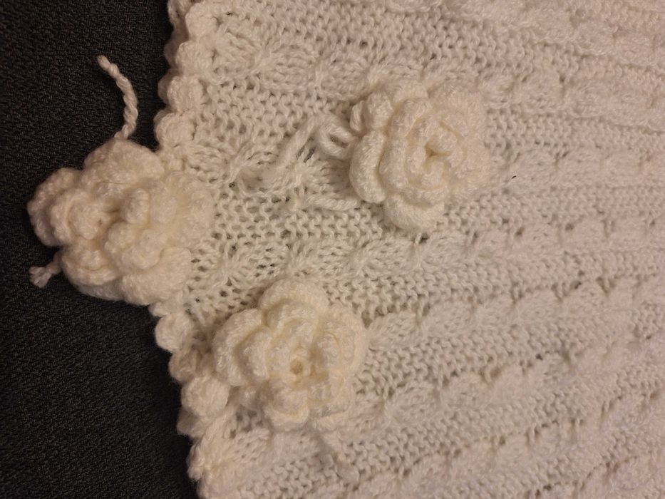 Дамски наметки черна/бяла , размер S-M