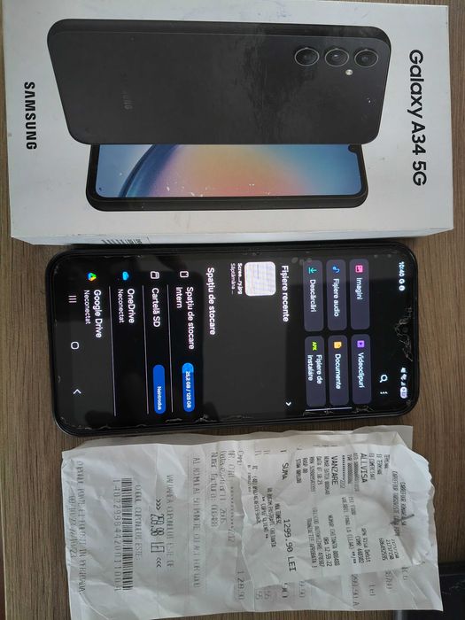 SAMSUNG A34 5G husa cadou,baterie defecta