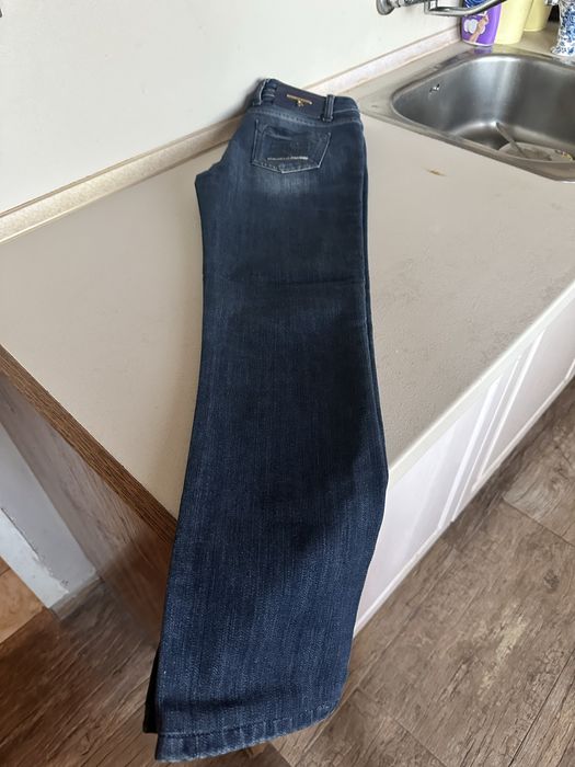 Деним панталон с широк крачол. Италиански Elusabetta Franchi. К