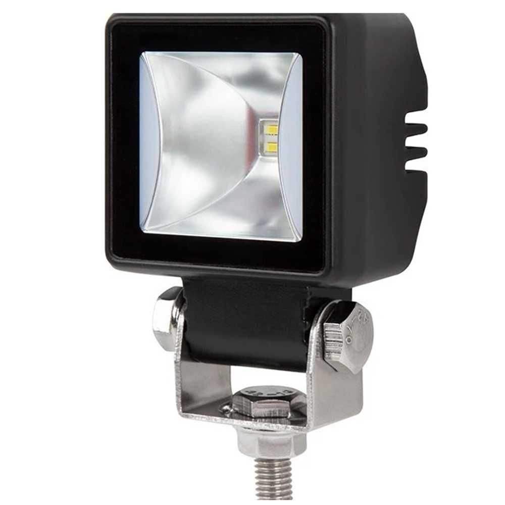 LED халоген лампи с окабеляване 12-24V,Flood и DRL бяла светлина,6броя